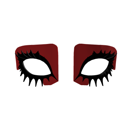 red y2k goth anchor lashes