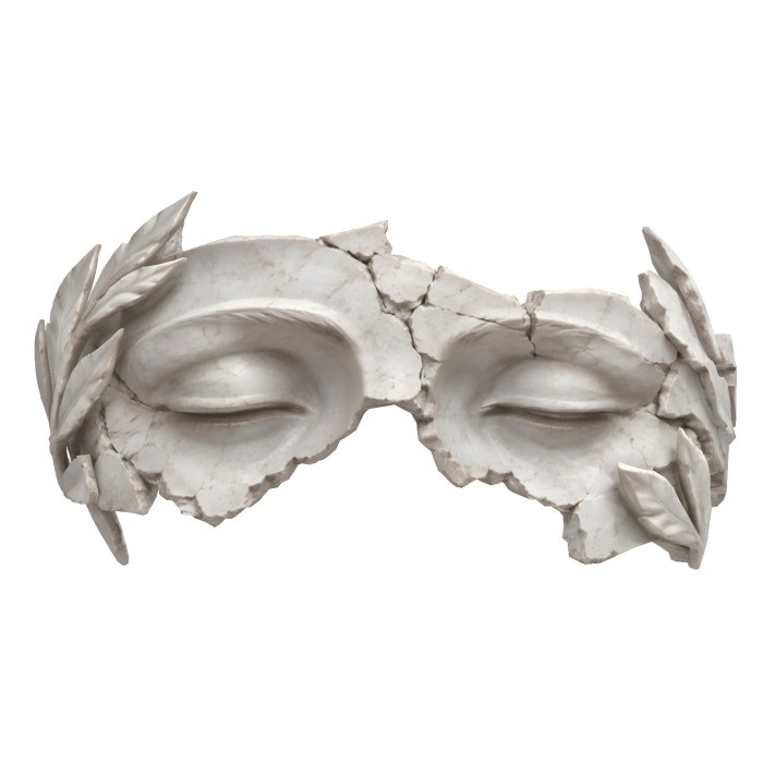 Fractured Marble Greek Statue Eye Cover