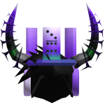 😈 Violet Horn Domino Headphones Hair