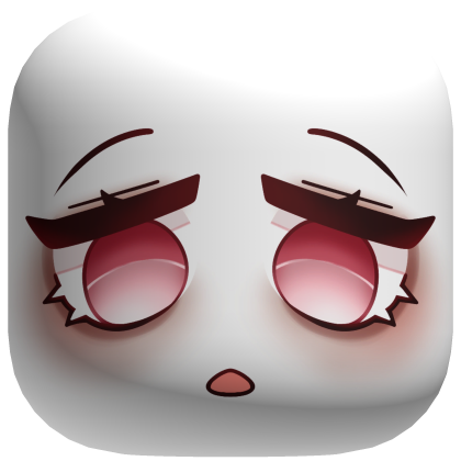 Big Pink Chibi Eyes - White