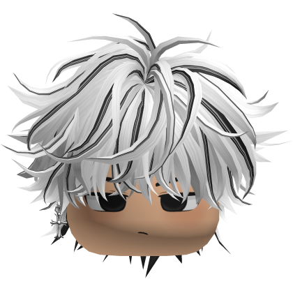 Black & White Messy Hair w/ Earring & Boy Face thumbnail