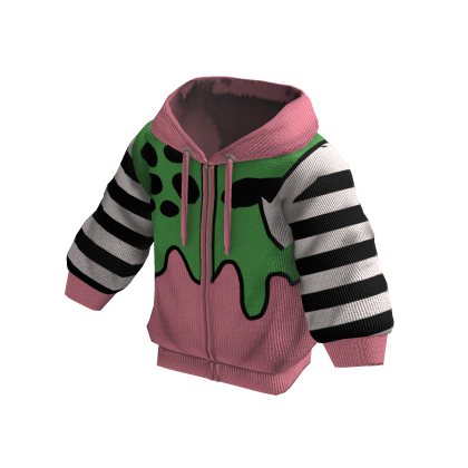 Strawberry Mint Super Long Hoodie thumbnail