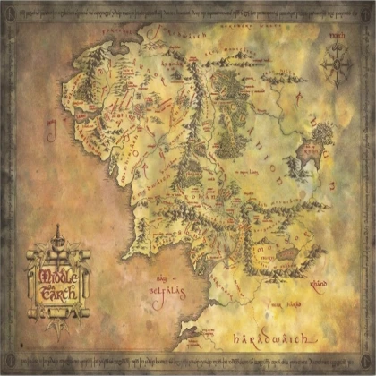 Middle Earth map