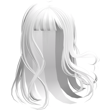 Left in the Wind Messy Anime Girl Hair (White) Roblox item