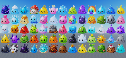 Cute Slime Icons Pack - 65+ UI Icons preview 1