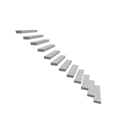 neon floating stairs
