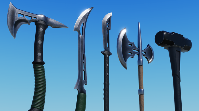 PBR Tactical Melee Weapon Pack (5-Pack) preview 2