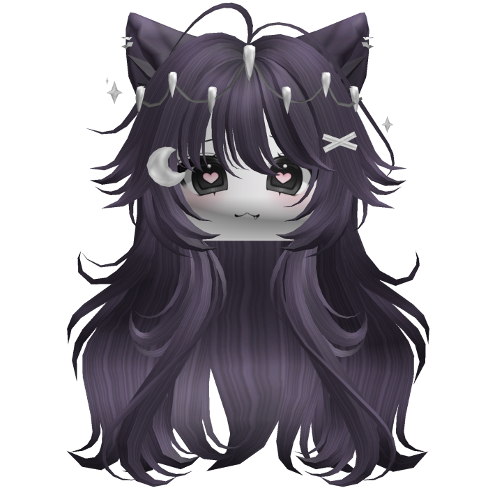Super Fluffy Anime Werewolf w/ Face (Purple)