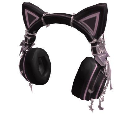 Cute Cyber Kitty Headphones Roblox item