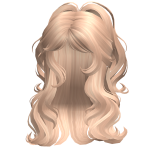 ♡ Voluminous Half up Half Down Waves (Blonde)