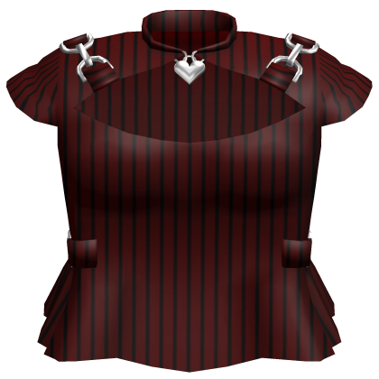 Goth Punk Cutout Top w Heart Lock Red Roblox item