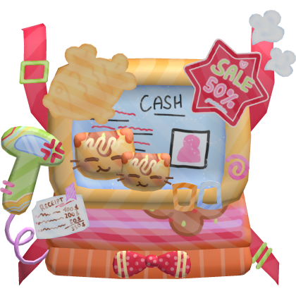 Kawaii Fast Food Worker Taiyaki Kitty Backpack 3.0