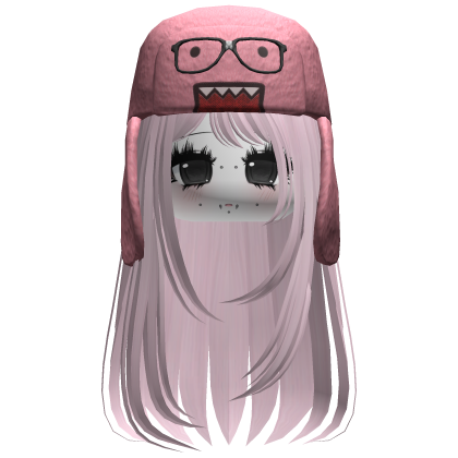 Domo Long Girl Hair Pink V6
