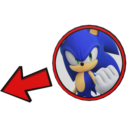 Sonic the Hedgehog Pointing Meme Circle Roblox item