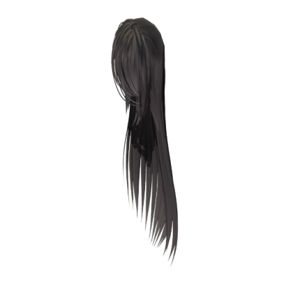 Dark long hair Roblox decal