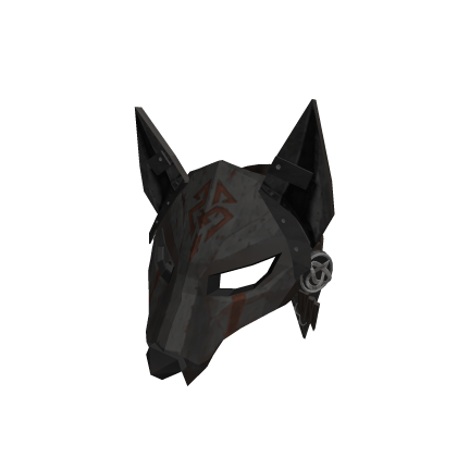 Viking Wolf Mask - Black Iron Grey