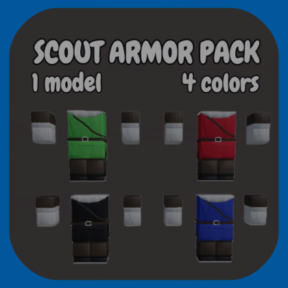 [Layered R15] Medieval scout armor