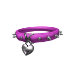 Spiked pink emo necklace
