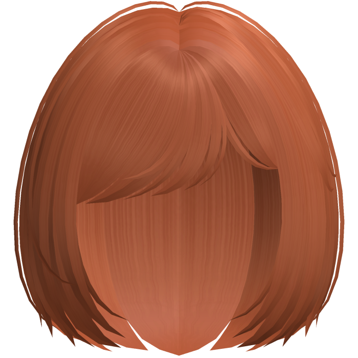 gothic wispy messy short bob in ginger