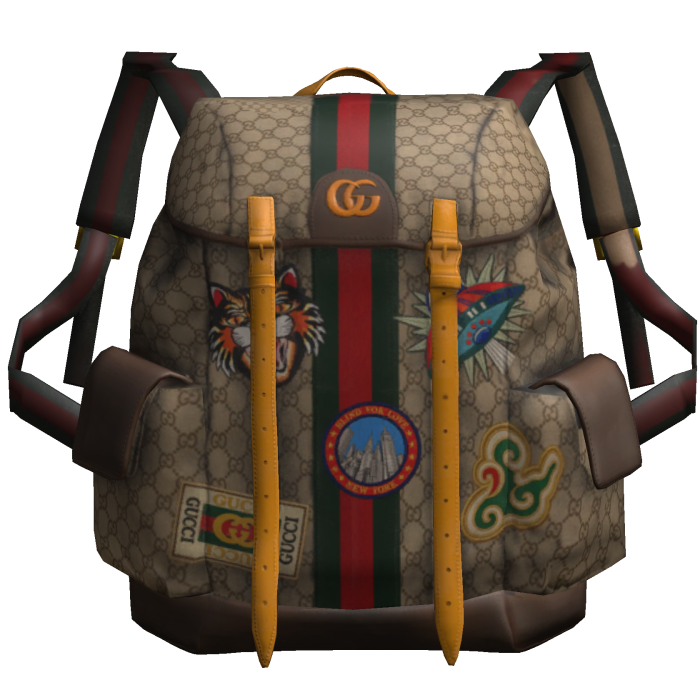 GG Striped Designer Bookbag