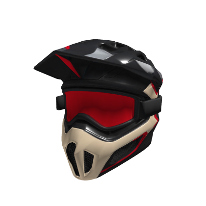Crimson Motocross Helmet