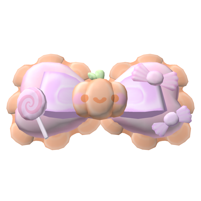 . ‿ ♡ trick or treat halloween candy pumpkin bow !