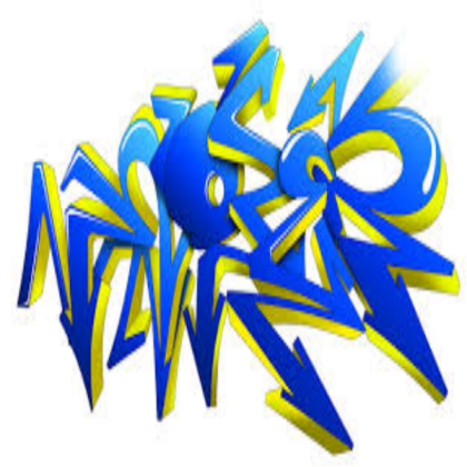 Sprayed text
 Roblox decal