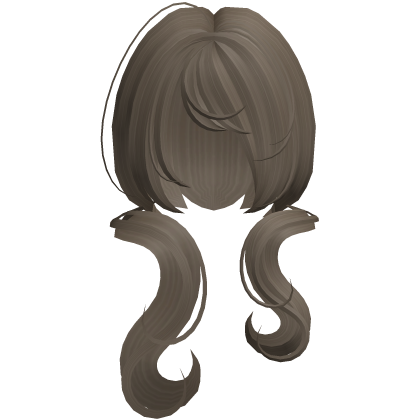♡: cutesy doll swirly pigtails in light brown Roblox item