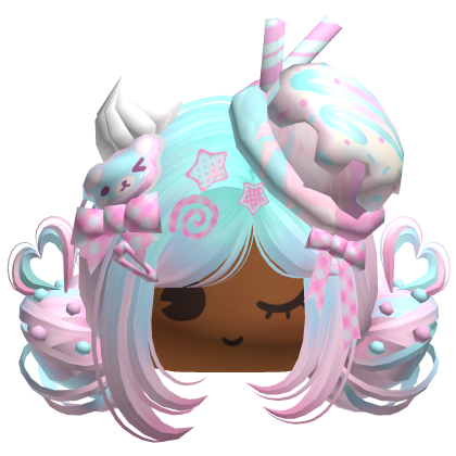 ♡ Ice Cream Girly Buns (Cotton Candy)