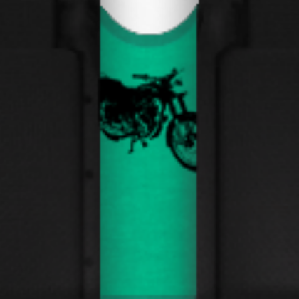 Turquoise Motorcycle T-Shirt Roblox decal