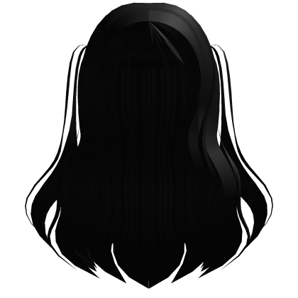 𐂯 ethereal wavy twintails in black Roblox item