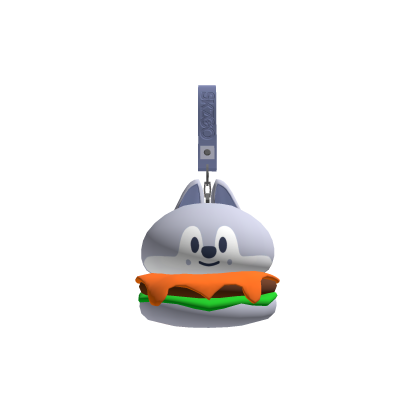 STRAY KIDS SKZOO Cute burger Wolf Chan Keychain thumbnail