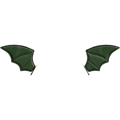 Cutesy Grunge Alt Gothic Bat Wings Headband Green