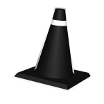 White Neon Void Traffic Cone