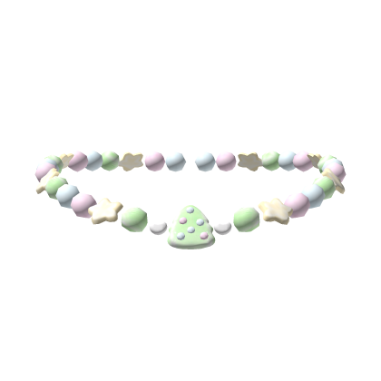 . ‿ ♡ christmas tree cute charm bead necklace 