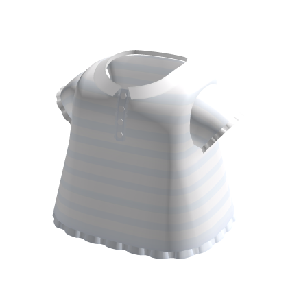 ♡ : little small cute white&blue dress thumbnail