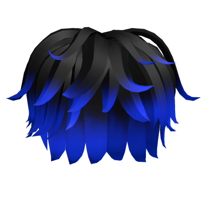 Black Blue Messy Boy Cool Hair