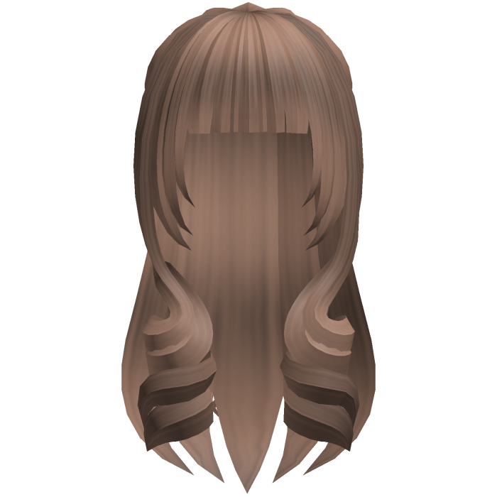cute long moe hair with curls in light brown