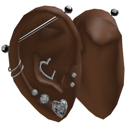 Diamond Heart Earring Stack V2