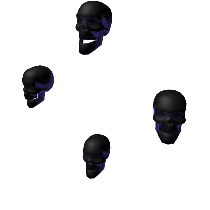 Quadri-Skull Aura Holographic Blue Addon (Recolor) Roblox item