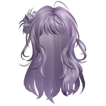 Lavender Wavy Bangs