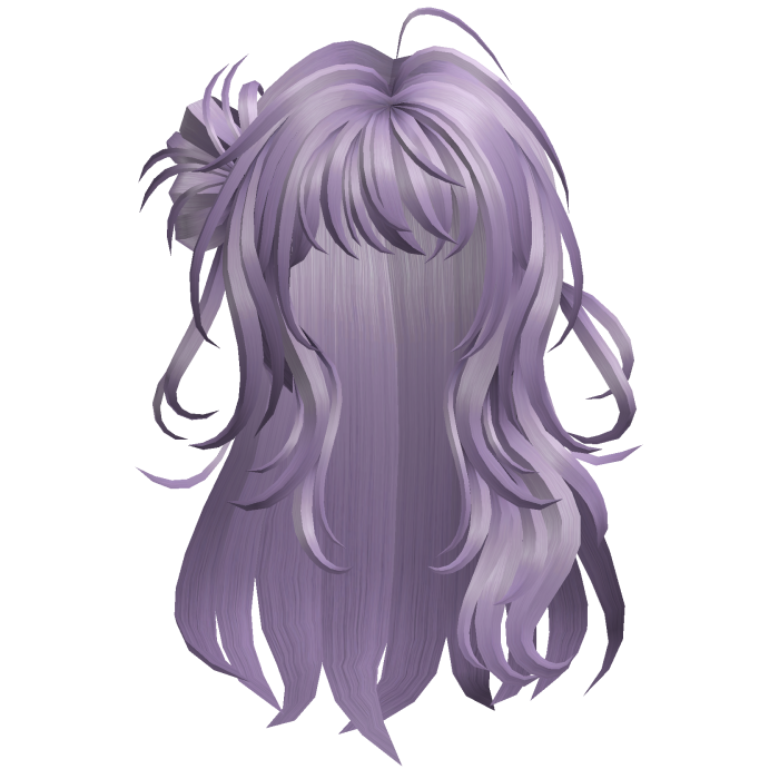 Lavender Wavy Bangs