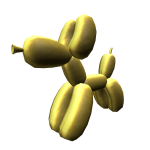 Golden Balloon Dog