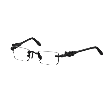 Vintage Rimless Glasses (Black) Roblox item