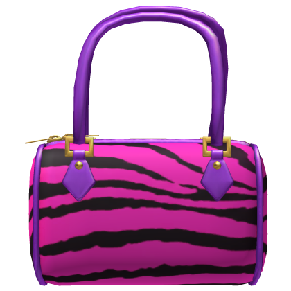 M$| Pink and Purple Zebra Print Bag (Right)