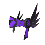 Neon Amethyst Winged Helmet