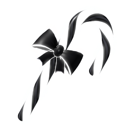 Emissive Christmas Candy cane black(glowing) 