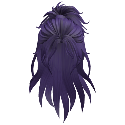 Long Layered Wolf Cut Hair - Purple