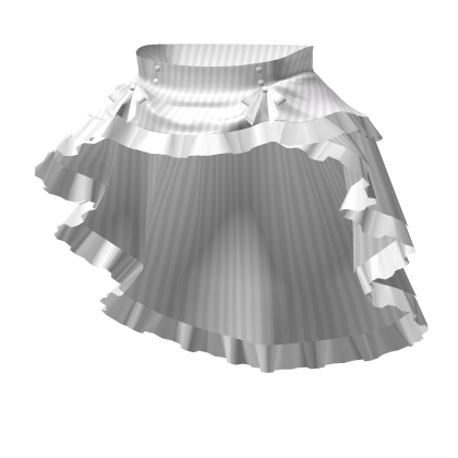 gothic victorian bustle skirt 3.0 white