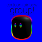 Cartoon rainbow group!